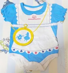 SALE!!【Disney baby】不思議の国のアリス☆半袖ロンパース70