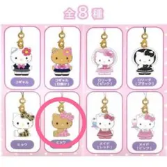 ハローキティ トレーディングマスコットストラップ 2 ヒョウ(ピンク)