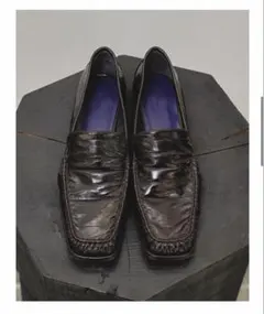 トゥデイフル　Squaretoe Gather Loafers ダークブラウンのサムネイル