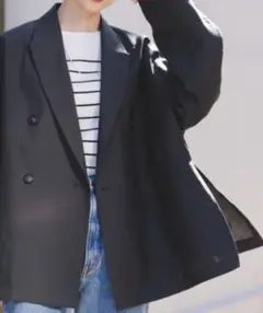 noble ライトフルクロスワイドスリーブコート