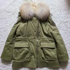 現行 ERMANNO SCERVINO モッズコート 中綿 フォックス ファー