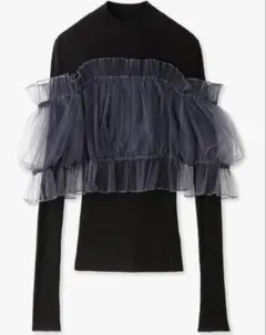 snidel チュールドッキングニットプルオーバー SWNT235100 ニット