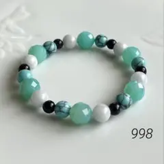 No.998 ⭐️夏色爽やかブレスレット⭐️天然石ブレスレット