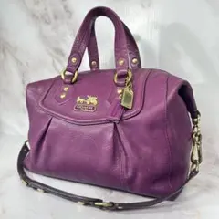 COACH turn lock pink leather bag y2k - メルカリ