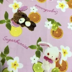 サンリオ Sugarbunnies フラワー柄 綿生地