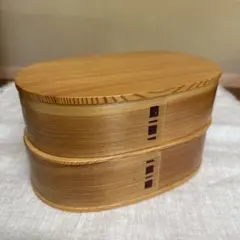 大館曲げわっぱ 隅丸二段入子弁当箱 角型弁当箱 - メルカリ