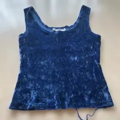 Yves Saint Laurent ベロア タンクトップ　ヴィンテージ　レアのサムネイル