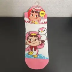 【水族館限定商品】かわいいペンギン✖️ペコちゃん靴下　23-25cm