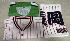 ユニフォーム タオル 東京ヤクルトスワローズ 長岡秀樹 セット Lサイズ