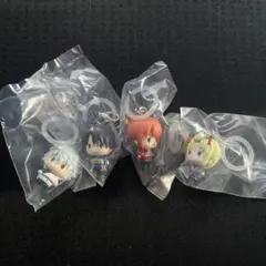 銀魂 吉原大炎上 めじるしアクセサリー 銀時 新八 神楽 月詠 セット