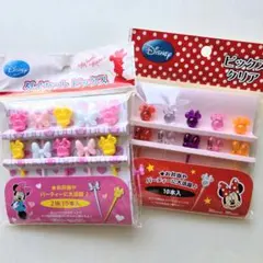 ディズニー　ミニーちゃん　ダイカットピックス　クリアピックス　2点セット