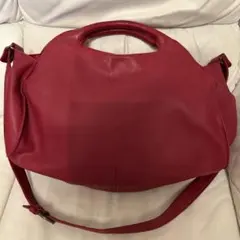 「お値下げ」Sybilla シビラ レザー ショルダーバッグ レッドのサムネイル