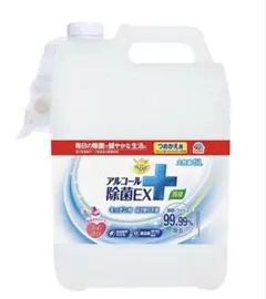 値下げ中//アース製薬 らくハピ アルコール除菌EX 5L つめかえ用 日本製のサムネイル