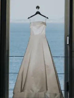 【ウェディング】YNS Aラインドレス リボン・パニエ付