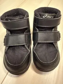 asics ブラック スクスクハイカット　スニーカーベルクロ