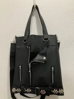 GlyPhS punkrockロカビリー studsダイヤ柄 トートバッグ - メルカリ