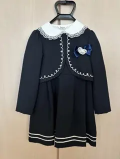 【130cm】ネイビーフォーマルワンピース