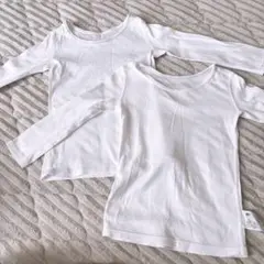 【UNIQLO】100cm コットンフライスインナーT/2枚組