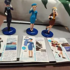 ANA ユニフォームヒストリー フィギュア 3体セット