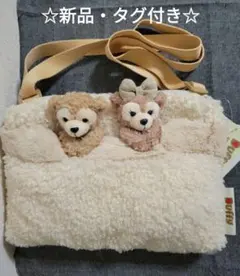 ☆新品☆ダッフィー シェリーメイ ぬいぐるみ付きショルダーバッグ①
