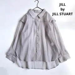 JILL by JILL STUART 2wayシアーシャツトップス グレー