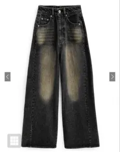 【新品未使用タグ付き】GRLブリーチ加工デニムパンツ【nh180】Sサイズ