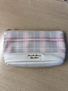 Samantha Thavasa チェック柄ポーチ
