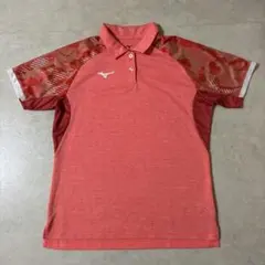 ミズノ 卓球 ウェア ユニフォーム ポロ衿 オレンジ レディース XL