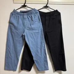 UNIQLO ストレッチイージーアンクルパンツ　デニム2点セット