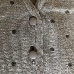 【昭和レトロ】水玉 ドット セットアップ キャラバン グレー 9号