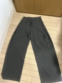 90s ペリーエリス スラックス 古着 ツータック ワイドパンツ ウール