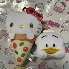 ハローキティ アイスクリームコーン あひるのペック　バッジセット