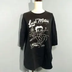 希少◆LocalMotion◆Betty BoopコラボTシャツ◆フロッキー加工のサムネイル