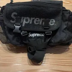 Supreme ブラック ボディバッグ メッシュポケット付き Supreme ボディバッグ 黒 【公式通販】