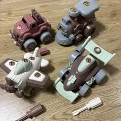 スリコ　乗り物組み立て　4つセット