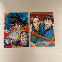 ナツコミ特製ダブルステッカー　キングダム　ドラゴンボール