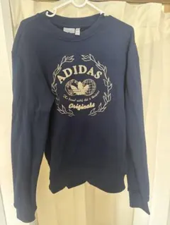 adidasoriginals ネイビー ロゴプリント スウェット S