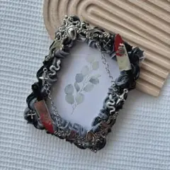 トレカケースデコ ホイップデコ B8 グレー×ブラック ナイフ 蛇