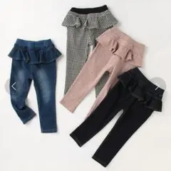 き*き様 プティマイン カット フリル スキニー ストレッチ パンツ ズボン 春のサムネイル