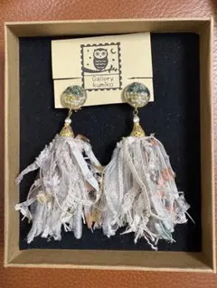 新品Gallery kumiko 重厚感✨フリンジイヤリング