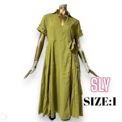⭐️A287⭐️ SLY ♥ ラップ リボン Vネック シャツ デザインワンピース
