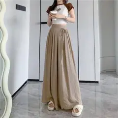 ワイドパンツ　ガウチョパンツ キュロット 体型カバー 楽ちん 普段着 お出かけ