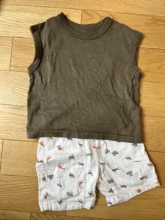 90サイズ タンクトップとショートパンツセット