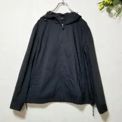 ユニクロ （L）黒 フード付き ウィンドブレーカー