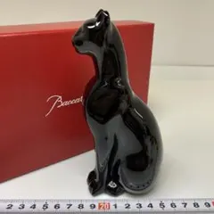 バカラ エジプシャンキャット 高さ約16㎝ 共箱 トヒコ 東さ7-1031☆1F