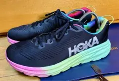 A美品HOKAホカスニーカーランニング シューズリンコン3ワイド黒マルチ30㎝のサムネイル