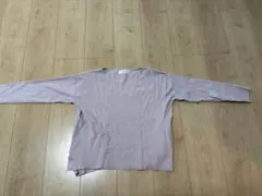 OPAQUE.CLIP 薄紫 薄手長袖ニット