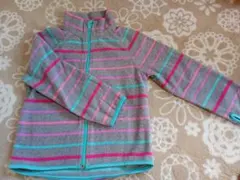 ストライプフリースジャケット