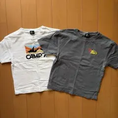 CAMP 7 Tシャツ 2枚セット ホワイト・グレー　サイズ120のサムネイル