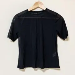 半袖 シアーT GU レディース ブラック M